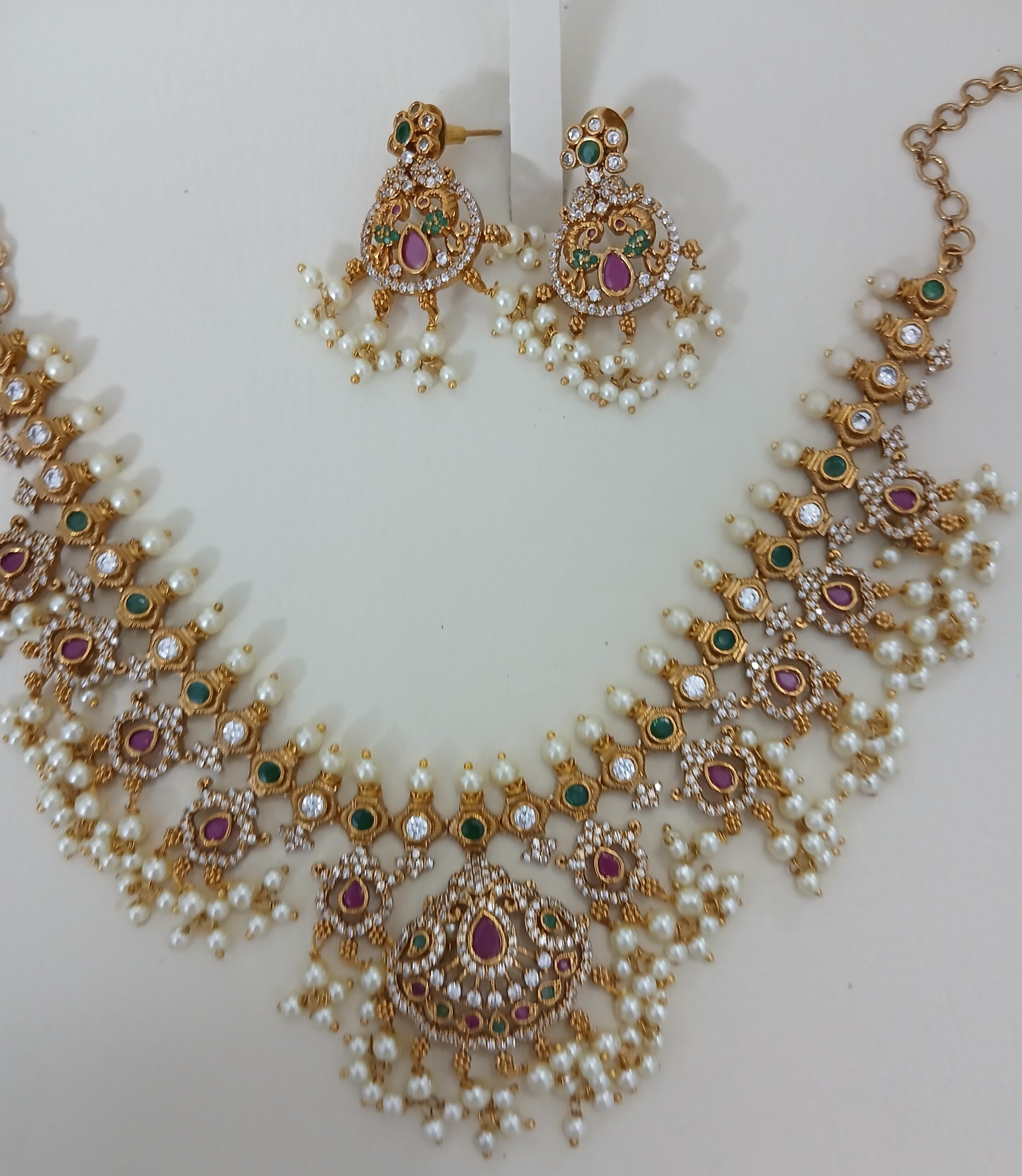 Exquisite Peacock Guttapusalu Heritage Necklace & Earring Set - Article 5 - Image 2