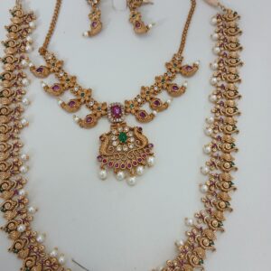 Grand Lakshmi & Peacock Bridal Combo Set - Article 7