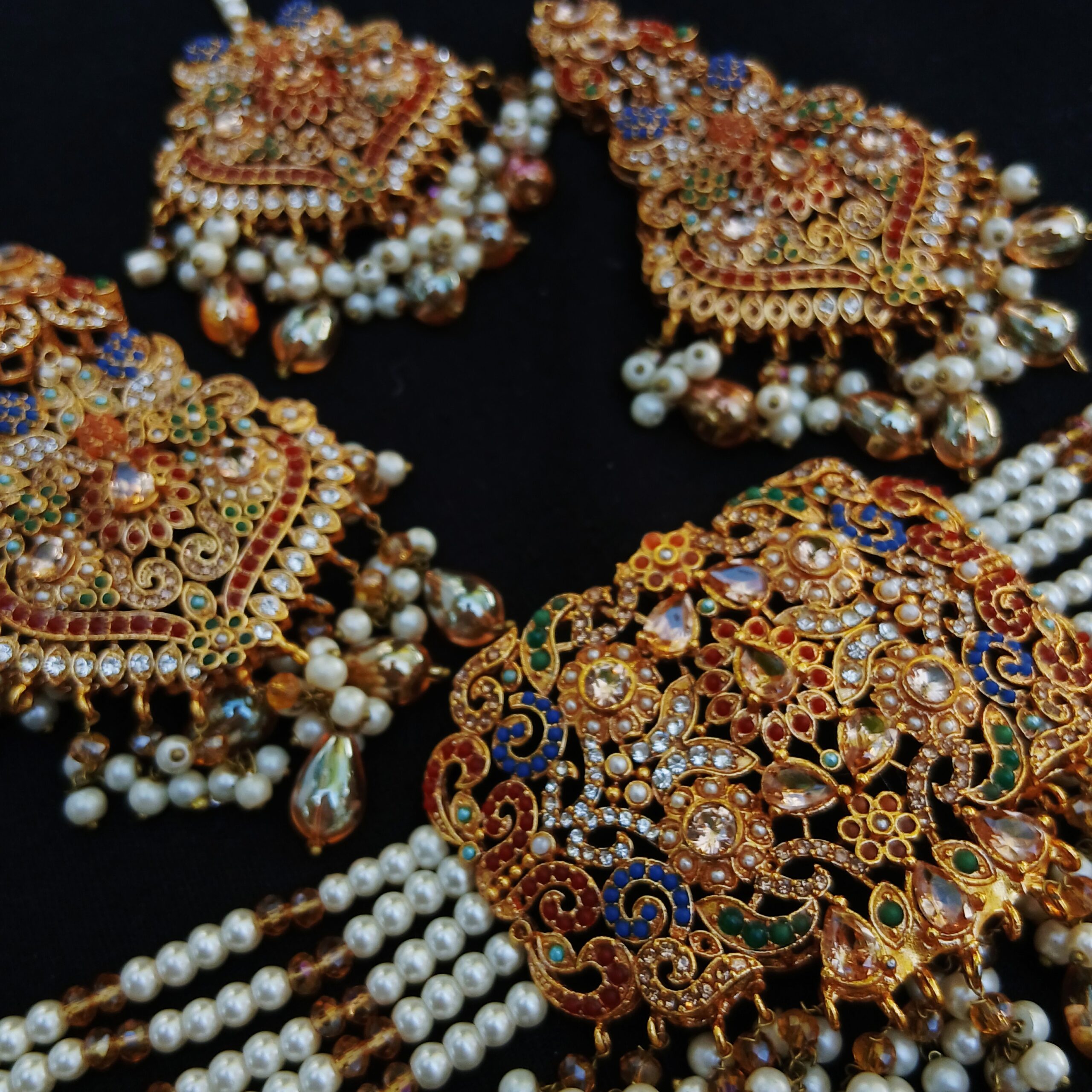 Imperial Navratan Long Mala Set — Article A6 - Image 3