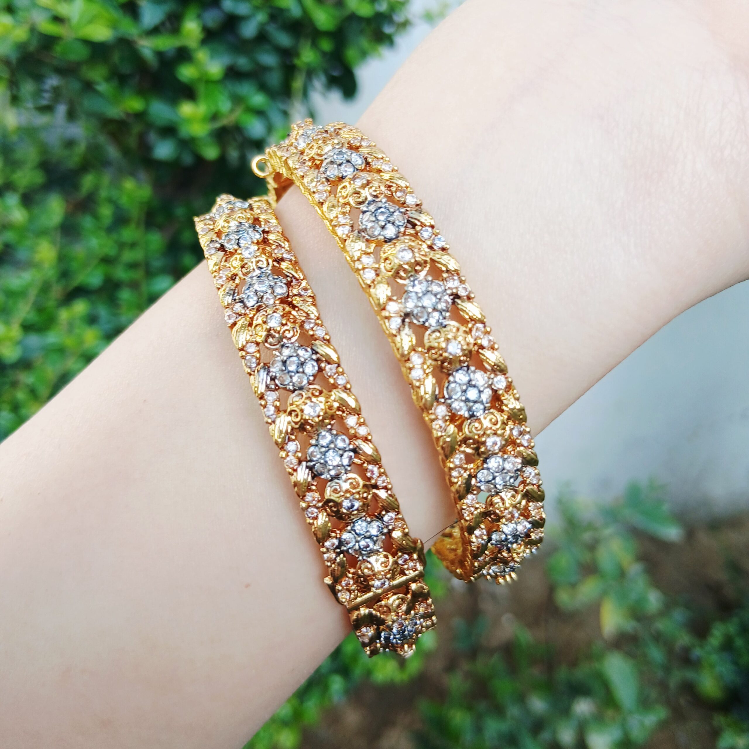 Artisan Filigree Gold-Plated Openable Bangles - Article 6