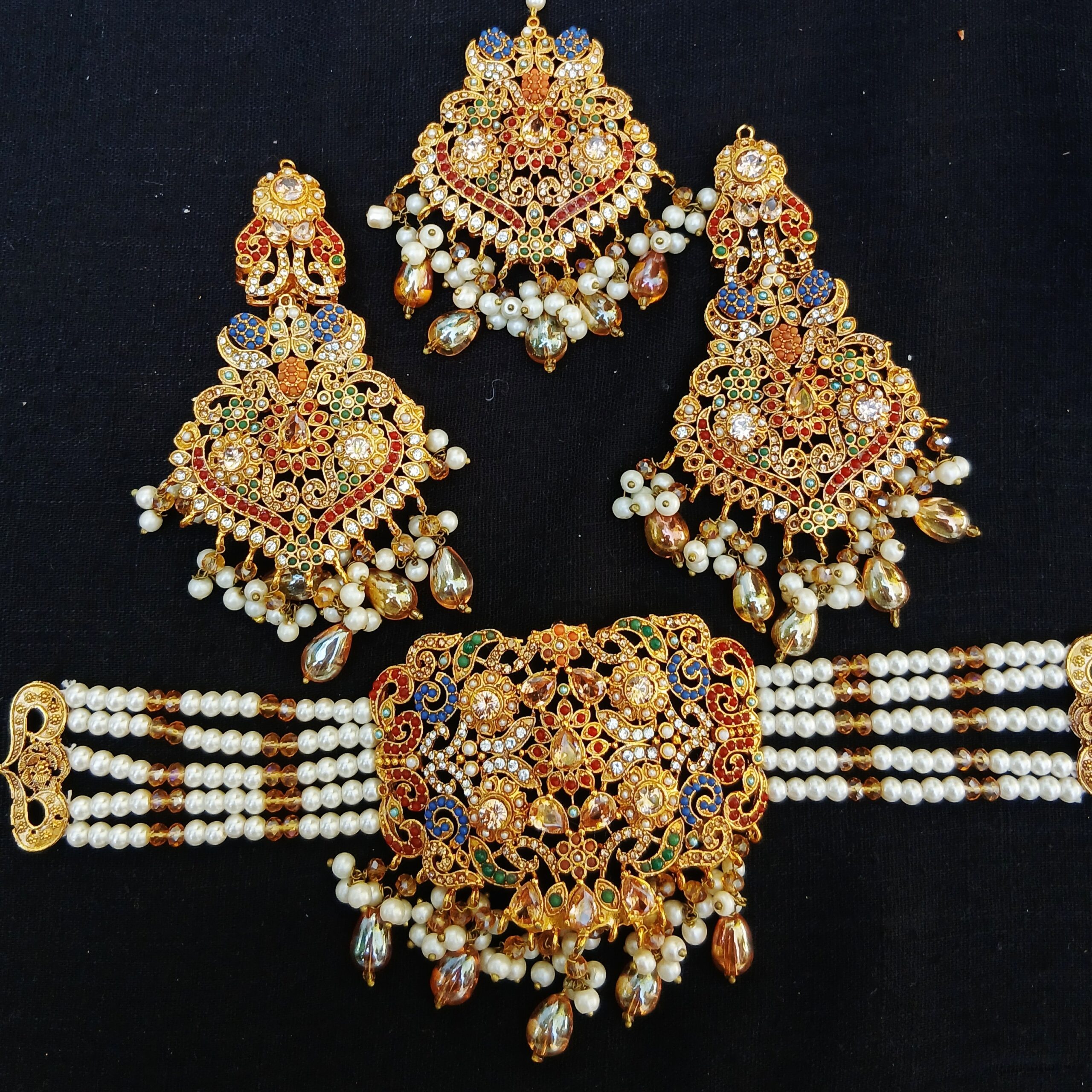 Imperial Navratan Long Mala Set — Article A6