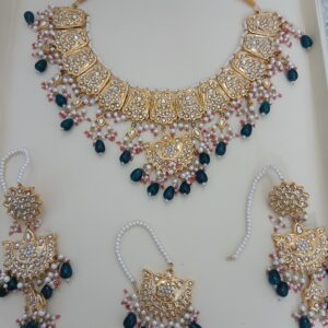 Imperial Fan-Motif Thappa Kundan Choker Suite - Article 13