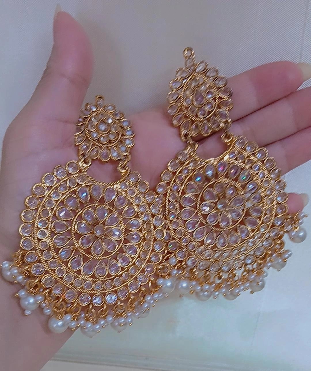 Artisan Crystal Bloom Chandbalis — Article 15