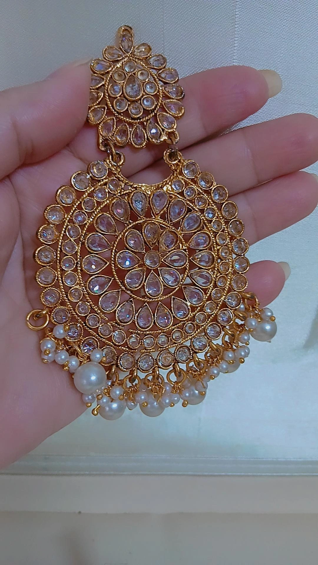 Artisan Crystal Bloom Chandbalis — Article 15 - Image 3