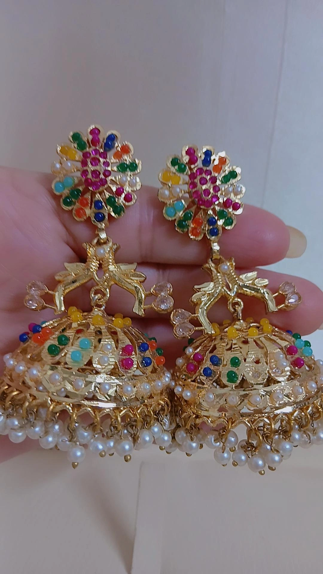 Artisan Rainbow Heritage Jhumkis — Article A17 - Image 3