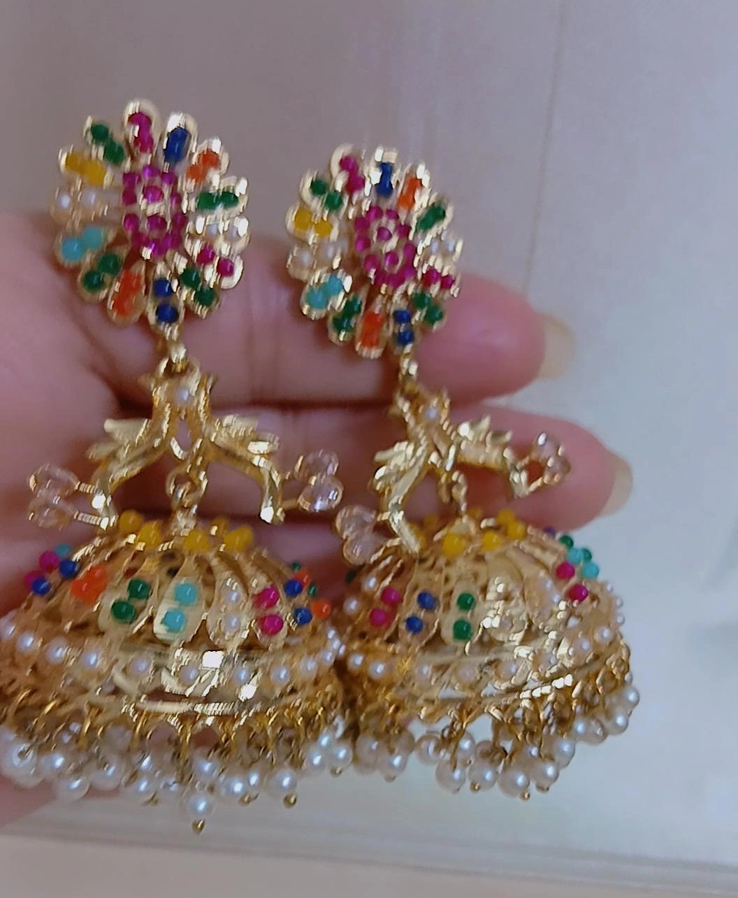 Artisan Rainbow Heritage Jhumkis — Article A17