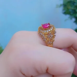 Ruby Elegance Gold-Plated Statement Ring — Article 2