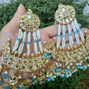 Artisanal Thappa Kundan Heritage Earrings - Article 4