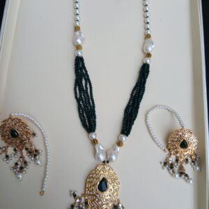 Regal Emerald & Baroque Pearl Mala Set - Article 5